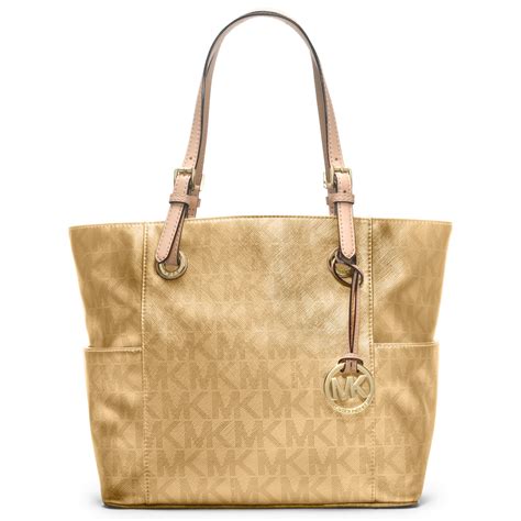 michael kors gold purse lock|gold Michael Kors tote bag.